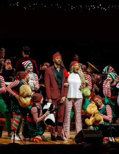 The No Name Pops holiday show performance.