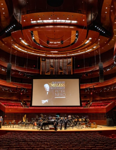 The Kimmel Center stage before the Peter Nero Tribute Concert