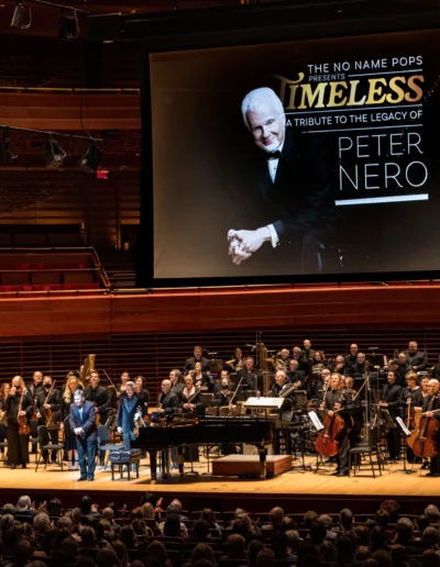The No Name Pops accepting applause at the Peter Nero Tribute Concert
